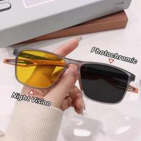 Unisex Nauji Fotochrominiai Naktinio Matymo Akiniai nuo Miopijos Mada Sportiniai Lauko Vairavimo Jojimo Akių Apsaugos Akiniai su Geltonais Lęšiais 0