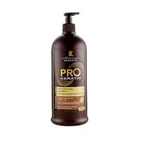 PRO KERATIN Profesionalus šampūnas atkuriamasis + drėkinamasis, 1 l