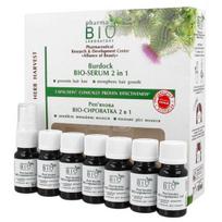 BIO PHARMA Varnalėšų bio-serumas 2 viename nuo plaukų slinkimo, 7 x 10 ml