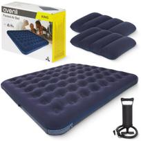 Dvivietis pripučiamas čiužinys 203 × 183 × 22 cm su pompa ir pagalvėmis – poilsiui namuose ir išvykose