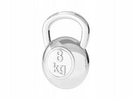 Sidabrinė Kettlebell pakabuko 8g, 925 sidabras, mažas svarmuo