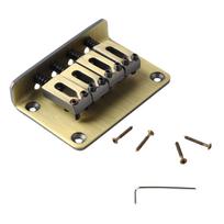 4 String Guitar Bridge Ukulele Bass Metal Bridge Replacement for Stringed Instruments Bronze Color antikvarinės bronzos spalvos
