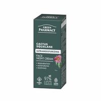 Green Pharmacy Kaktusas ir skvalanas itin drėkinantis naktinis veido kremas 50 ml