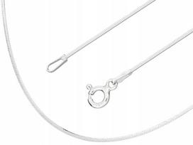 Sidabrinė gyvatėlės grandinėlė 0,9mm, 30cm, aštuonkampė, blizgi