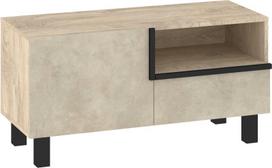 Meblocross Lars LAR-08 1D1S TV spintelė, Ąžuolas Endgrain / Granada Almond, 100 cm
