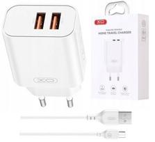 Įkroviklis 2x Usb su Usb-c kabeliu, 5v greitam dviejų telefonų įkrovimui