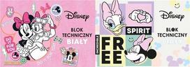 Techninis bloknotas A4, 10 lapų, baltas, su Minnie Mouse