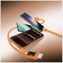 USAMS Cable U92 18W USB-C to USB-A 1.2m orange
