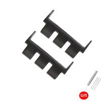 Swatch laikrodžių priedai Galinės jungtys laikrodžiui Trigubo prievado adapteris dirželis17mm 19mm 21mm dirželio jungtis Adapteris Keitiklis Su įrankiu 17mm juoda