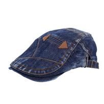 Skrybėlė Vyriški Vintažiniai Moteriški Skalbti Džinsai Sportiniai Lauko Beret Visor Sun Flat Neutrali kepurė mėlyna/juoda