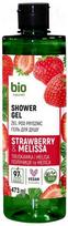 BIO NATURELL Kreminis Dušo Gelis Braškė & Melisa, 473 ml