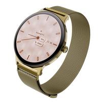 Išmanusis laikrodis Garett Verona 2 auksinio tinklelio plieninis išmanusis laikrodis – elegantiškas AMOLED laikrodis moterims