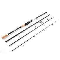 Meškerė, skirta žvejybai gėlame ir sūriame vandenyje, 4 sekcijų 2,1 m / 2,4 m meškerės užmetimas Cast Rod 24cm
