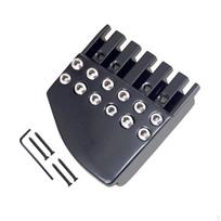 Headless Guitar Bridge Nut 6 String Strong with Mounting Screws DIY Lock