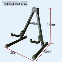 A-Type Wooden Folding Guitar Stand for Acoustic, Electric, Bass, and Pipa black
