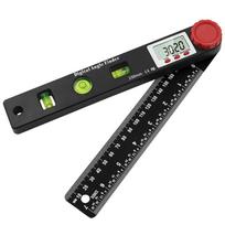 Elektroninis kampainis 0-360° Skaitmeninis transportyras su LCD ekranu 4 viename Didelio tikslumo kampainis Kampo matuoklis Matuoti 1 black