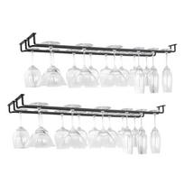 Wine Glass Rack Under Cabinet Wine Glass Holder Glasses Storage Hanger Iron Art for Bar Kitchen China Mainland