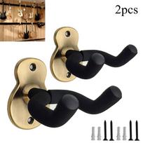 2 vnt. Bronzinis gitaros sieninis laikiklis Metalinis sieninis kabliukas akustinei, elektrinei, bosinei gitarai, ukulelei, bandžai, mandolinai