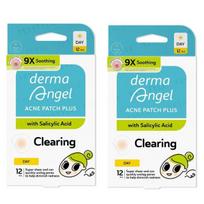 DermaAngel - Day Use Salicylic Acid Acne Patch Plus 24 pcs Clearing - 12 pcs x 2