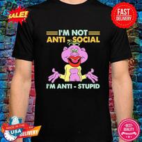 Žemės riešutas Jeffas Dunhamas Aš ne antisocialus, aš prieš kvailus marškinėliai Unisex T-Shirt XXXL