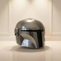 Handmade Steel Mandalorian Helmet Star Wars Cosplay Wearable Adult Costume, Medieval Bounty Hunter Armor Style Prop for Halloween, Display