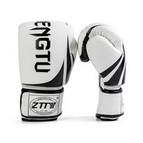 Bokso pirštinės Bokso treniruočių pirštinės vyrams ir moterims Kikbokso pirštinės Sparring pirštinės Sunkus krepšys 12oz balta