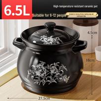 6,5 l keraminis molio sriubos ir troškinio puodas gray