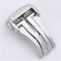 18mm 20mm Metal Watch Band Buckle for Omega Stainless Steel Folding Buckle Silver Black Clasp Deployment Clasp Accessories 16mm