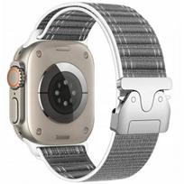 Beline Austa nailoninė įstrižo rašto parašiutinio stiliaus Apple Watch apyrankė, pilka, 38/ 40/ 41mm