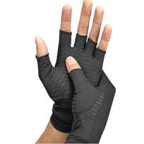 Vario Pluošto Kvėpuojantys Puspirštinės Pirštinės Reumatoidiniam Artritui black S#1