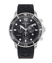 Mathey-Tissot Lagoon Chronograph Silicon Strap Black Dial Quartz H123CHALN 100M Men's Watch