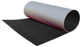 Lygus cinkuoto plieno lakštas, dengtas poliesteriu ir dengtas apsaugine plevele, RAL 7016 (tamsiai pilka spalva) 1,25m x 2m (2,5m²)