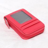 Multi-Color Anti-Theft Zipper Card Holder Wallet kava