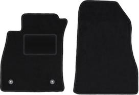 Black front floor mats for: Nissan Juke F15 crossover (2010-2017)