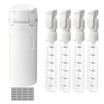 1/2 rinkiniai 120ML 4-in-1 kelioninis buteliukas nepralaidus vandeniui daugkartinio naudojimo losjono, kondicionieriaus, kremo, šampūno dozatorius nešiojamas įpilamas tuščias tualeto reikmenų konteineris 120ML C