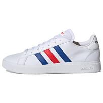 Adidas Grand Court TD Balti Mėlyni Raudoni Vyriški Sportbačiai Debesų Baltumo Karališkos Mėlynės Ryškiai Raudoni GW9252 44⅔