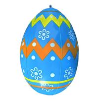 16 Inch Easter Inflatable Ball Outdoor Giant Balloon PVC Balls Pendant Reusable Yard Garden Ornament Easter Party Decoration geltona