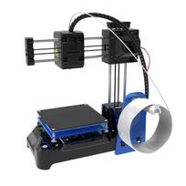 FDM Mini 3D spausdintuvas Tylus Didelio Tikslumo Atnaujinta Ekstruderio Technologija 4x4x4 col. Spausdinimo Tūris Mažas US Plug