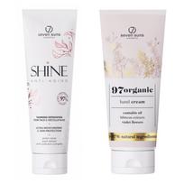 7suns Shine 50x Veido įdegio greitintuvas 75ml + Rankų kremas 75ml Nemokamai