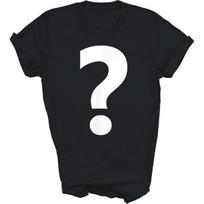 Klausimo ženklo marškinėliai Unisex Dovana Moterims Vyrams T-shirt (Juoda;XL) S juoda