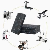 Treadmill Mat Anti Vibration Pad Nonslip Floor Protection Exercise Equipment for Rowing Machine 4pcs