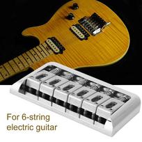 Profesionalus metalinis šešių stygų tiltelis 6 stygų elektrinei gitarai (sidabras) sidabras