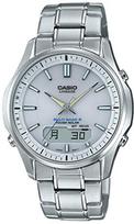 Casio Lineage Saulės energija maitinamas laikrodis Sidabrinis Radijo bangomis valdomas LCW-M100DE-7AJF Vyriškas balta