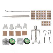 Ingrown Toenail Lifter Set Toenail Patch Sleeves Tweezers Stainless Steel Paronychia Corrector Kit white