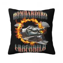 Meme Brainrot Bombardino Crocodilo Pillow Case Cushion Cover Creative Zipper Decor Throw Pillow Case Cover for Seat 45x45cm 30x30cm