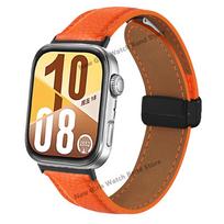 Leather Band for Huawe Watch Fit 4 Pro Bracelet Correa Magnetic Buckle Wristband for Huawe Fit4 Fit3 Accessories Replaced Strap for Huawei Fit 3