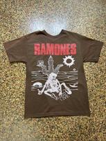 Ramones roko koncerto muzikiniai marškinėliai trumpomis rankovėmis tamsiai šokolado spalvos KV39704 Unisex T-shirt XL