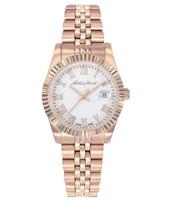 Mathey-Tissot Mathy III Roman Rose Gold Tone Stainless Steel White Dial Quartz D810PRA Women's Watch balta