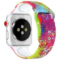 Printed band For Apple Watch ultra 49mm series 8 7 41mm 45mm44mm 40mm 42mm 38mm silicone sport bracelet iwatch 6 5 4 3 Se strap 38mm 40mm 41mm