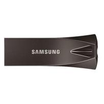 SAMSUNG BAR Plus USB flash drive Type-A 256GB 400MB/s read 110MB/s write resistant USB 3.1 Titan Gray with key ring